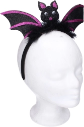 Set de carnaval – bandă de păr cu decorațiune liliac, mov