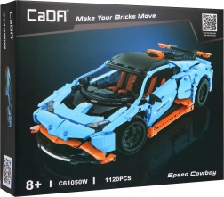 Set de construcții tehnice CaDA 1120 piese - Mașină de curse Speed Cowboy pentru copii 8+