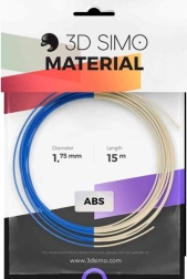 filament termocrom pro pentru stilouri 3D și imprimante – își schimbă culoarea din albastru în alb, 1,75 mm, 15 m