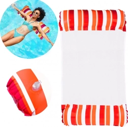 Saltea plutitoare gonflabilă tip hamac curcubeu pentru piscină și plajă