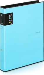 Classeur A4 PASTELINI albastru, cu 2 inele, laminat