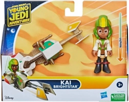 Star Wars Young Jedi Adventures – speeder și figurină Kai Brightstar