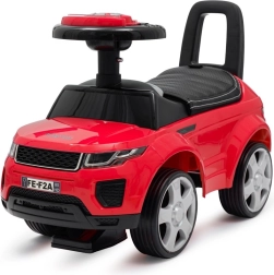 Trotinetă fără pedale pentru copii BABY MIX Prime SUV roșie cu șa din piele ecologică