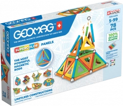 Geomag Supercolor Panels seturi magnetice reciclate 78 piese