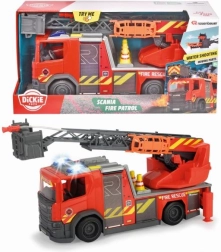 Autospecială de pompieri SCANIA Rosenbauer 35 cm cu lumini, sunete și tun de apă