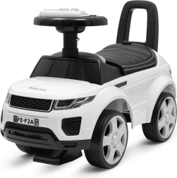 Trotinetă fără pedale pentru copii Baby Mix Prime SUV albă cu șa din piele