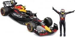 bburago 1:24 formula 1 red bull racing rb19 2023 cu figurina pilotului și cutie cadou