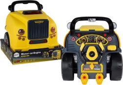 Autobuz de asamblare pentru copii – autobuz galben de atelier cu motor demontabil