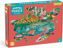 Puzzle în formă de țestoasă – zone umede, 300 de piese – Mudpuppy
