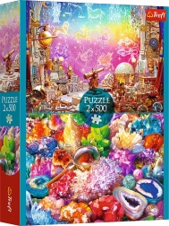 Puzzle 2×500 spațiul și cristalele