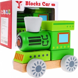 Trenuleț din lemn pentru copii de la 2 ani