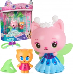 GABBY’S DOLLHOUSE film – set de figurine Regina Kitty Fairy și Kitty Gnome cu accesorii