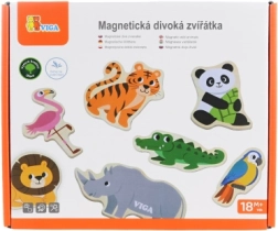 Magneți din lemn cu animale sălbatice Viga