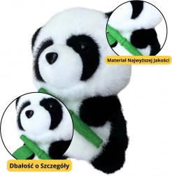 Panda de pluș cu bambus 18cm