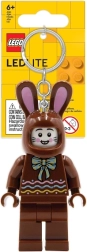 Lego iconic iepuraș de ciocolată – breloc luminos cu led pentru chei