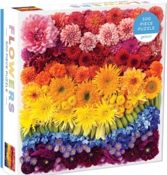 Puzzle Flori curcubeu 500 piese GALISON
