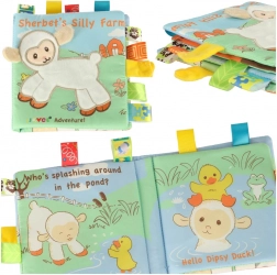 Carte senzorială pentru copii cu oiță și etichete