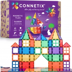 Connetix Rainbow Starter Pack set de construcție magnetică 60 piese