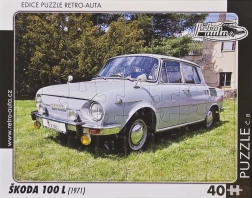 Puzzle RETRO-AUTA Škoda 100 L 40 piese