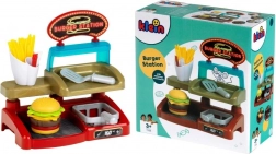 Burger shop – set creativ de joacă cu burger și cartofi prăjiți