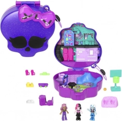 Polly Pocket compact Monster High craniu cu skatepark și școală