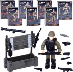 Set de construcție soldat WWII – figurină de asamblat, 28 piese