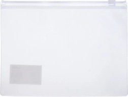 Mapă transparentă cu fermoar 33 x 24 cm