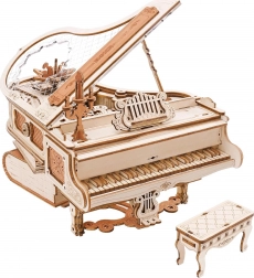 Cutie muzicală din lemn Pianul Magic
