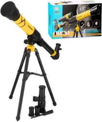 Telescop pentru copii pe trepied cu suport pentru telefon