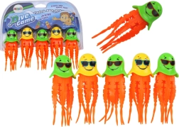 Set de jucării pentru baie – meduze de scufundare, 6 buc
