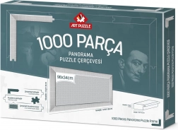 Ramă pentru puzzle 96x34 cm alb