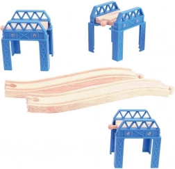 Construcție din lemn pentru poduri pentru căi ferate Bigjigs Rail