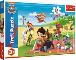 Puzzle Trefl PAW PATROL Maxi 24 piese – Distracție pe pătură