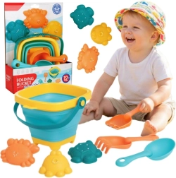 Woopie Baby găleată pliabilă cu unelte și forme pentru nisip