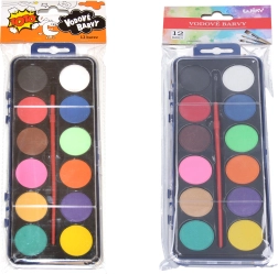 Acuarele 12 culori cu pensulă