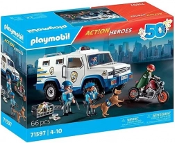 Playmobil Action Heroes transportor de bani – ediție jubiliară