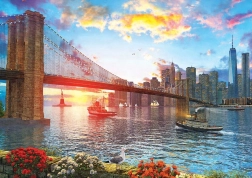 Puzzle ART PUZZLE apus de soare în New York 1000 piese