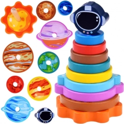 Puzzle din lemn cu temă spațială