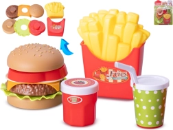 Set de joacă fast-food pentru copii, 11 piese