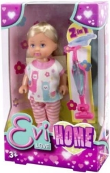 păpușă evi love cu aspirator 2-în-1 pentru casă 12 cm