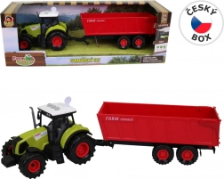 Tractor cu remorcă cu lumină și sunet