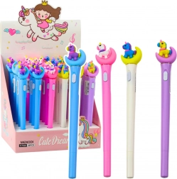 Pix luminos cu unicorn pe lună cu cerneală albastră 0.7 mm