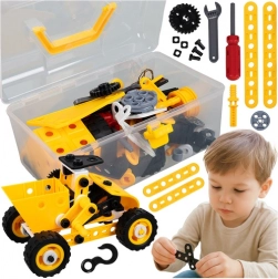 Set de construcție vehicule 100 piese ISO TRADE