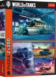 Puzzle World of Tanks: misiune blindată 2×200 piese TREFL
