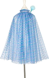 Souza! costum de sirenă pentru copii Marlya – pelerină cu bentiță și baghetă (5–7 ani)