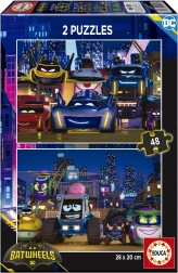 Puzzle Batwheels 2x48 piese de la Educa