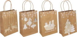 Pungă cadou S 15 × 21 × 8 cm Crăciun