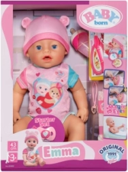 Păpușă interactivă Baby Born Emma, 43 cm, cu accesorii