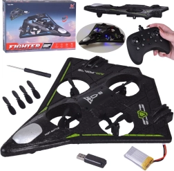 Dron RC cu protecție pentru elice și efecte LED, truc 360°