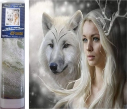 Norimpex Pictură cu diamante Regină a câmpiilor înghețate 30x40cm